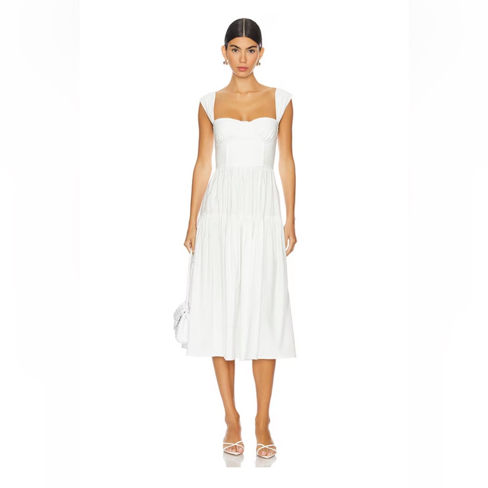 Corset Midi Dress in White
WeWoreWhat NWT